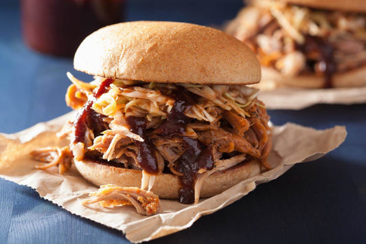 BBQ Sauce Pulled Pork Burgers