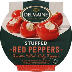 Delmaine Red Peppers Ricotta Stuffed