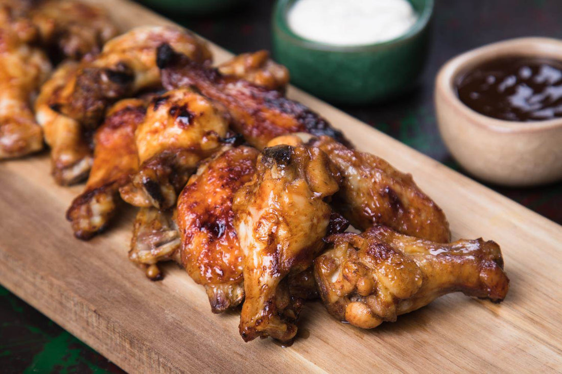 BBQ Sauce Glazed Chicken Nibbles