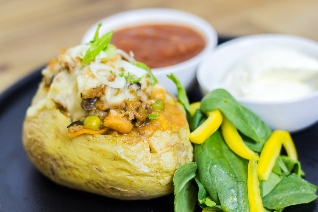 Hidden Vege Baked Potatoes