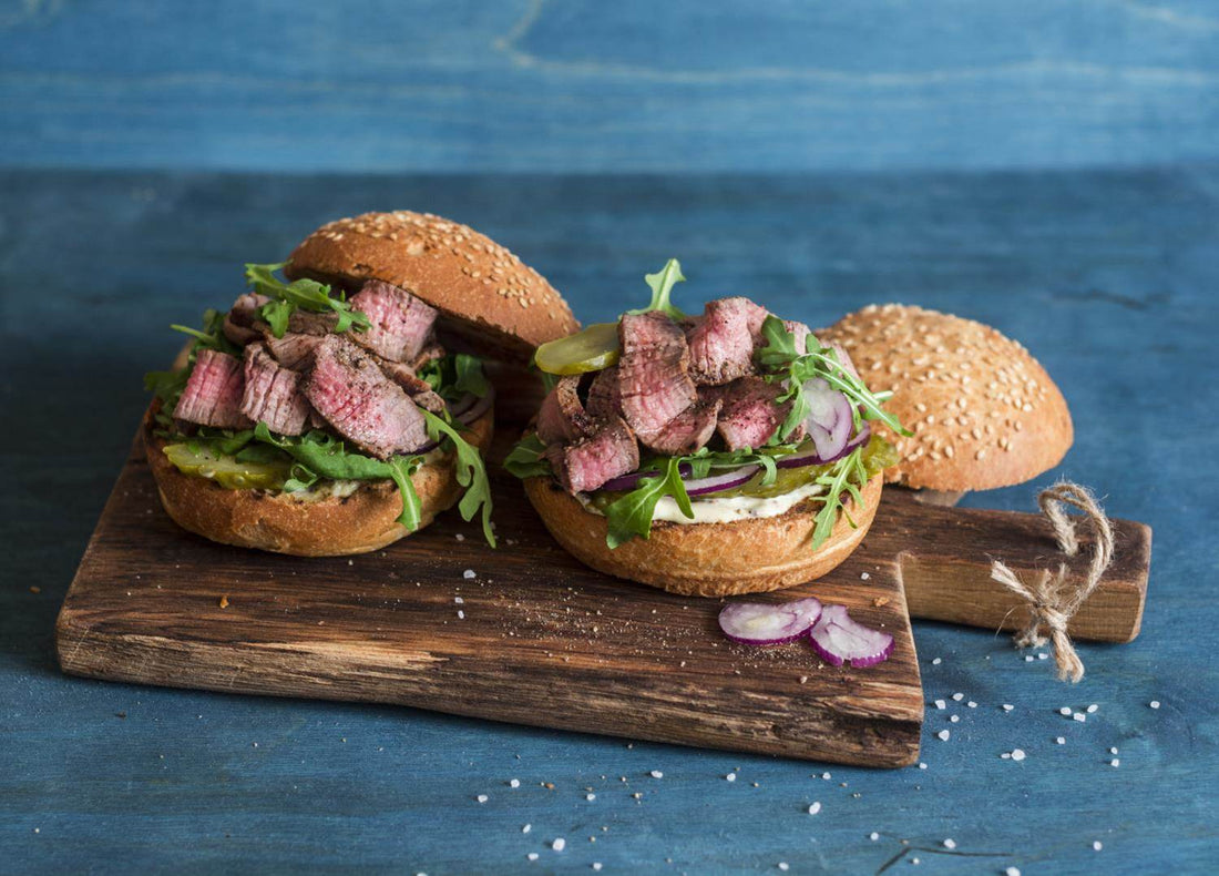 Roast Beef Rolls with Gherkins and Horseradish Mayo
