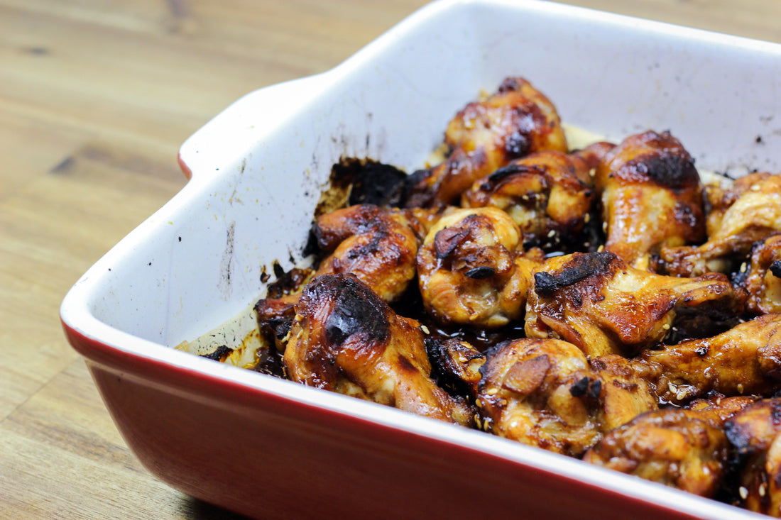 Honey Sesame Barbecue Chicken Nibbles