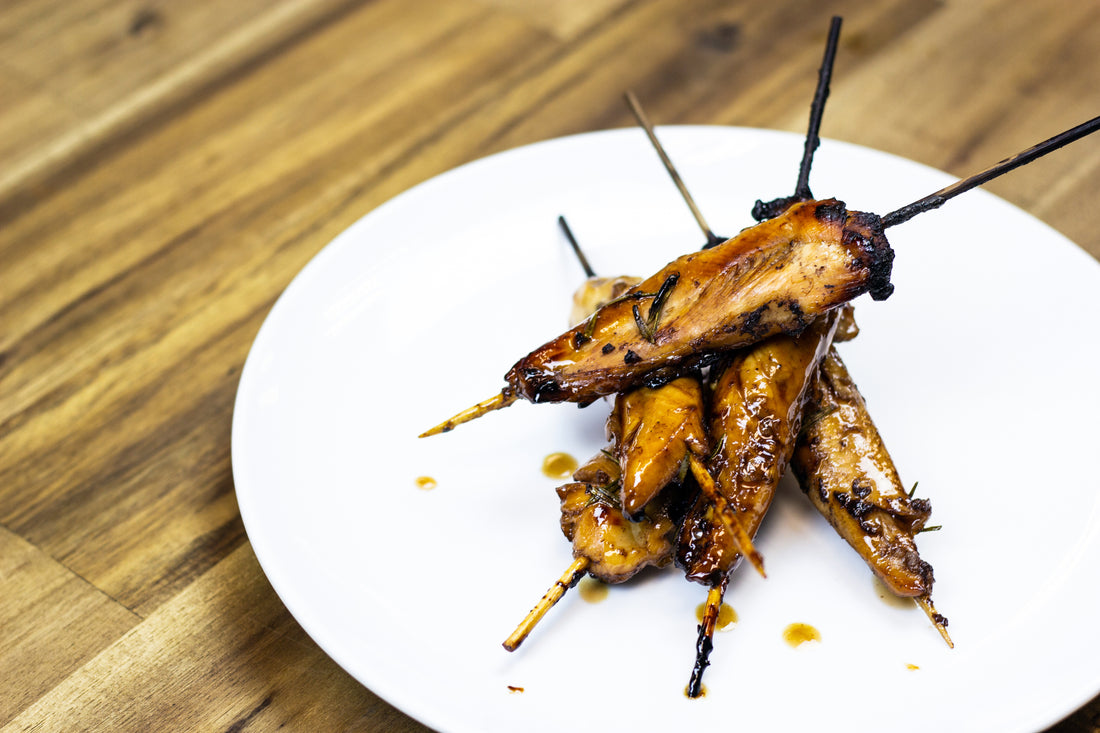 Redcurrant Jelly and Rosemary Chicken Skewers