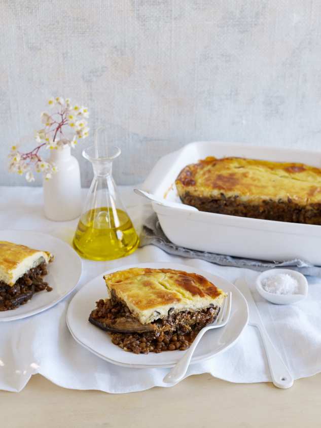 Lentil and Lamb Moussaka