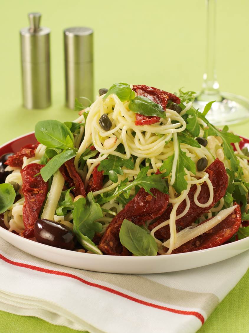 Warm Sundried Tomato Pasta Salad