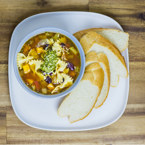 Minestrone with Red Kidney and Black Beans