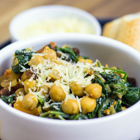 Spanish Chickpeas with Tomatoes & Spinach