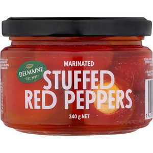 Delmaine Marinated Stuffed Red Peppers