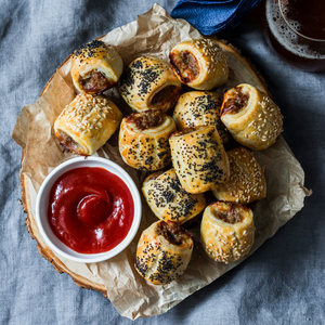 Cheeseburger Sausage Rolls