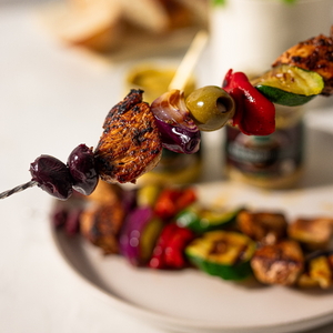 Chicken & Olive Kebabs