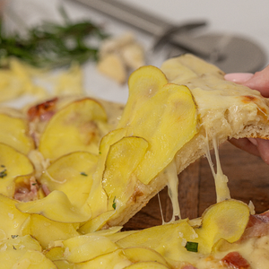 Bacon, Potato and Rosemary Pizza