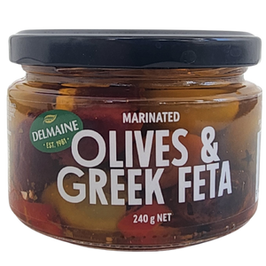 Delmaine Marinated Olives &amp; Greek Feta Platter Mix