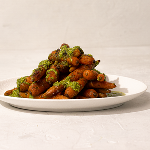 Roasted Carrots with Basil Pesto